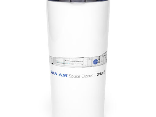 2001 Space Odyssey PanAm Space Clipper Travel Tumbler